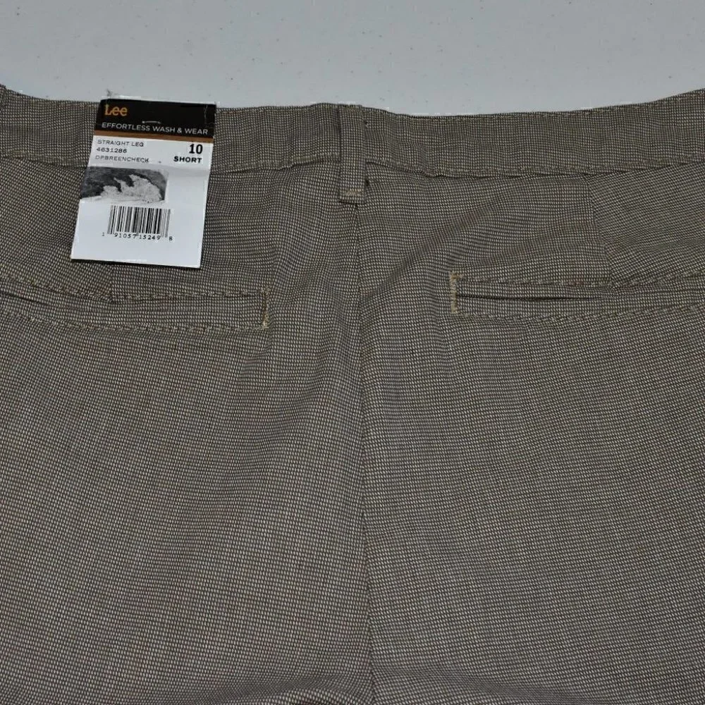 Lee Effortless Wash & Wear Straight Leg Relax Fit Mid Rise Size 10 Short - Picture 9 of 14